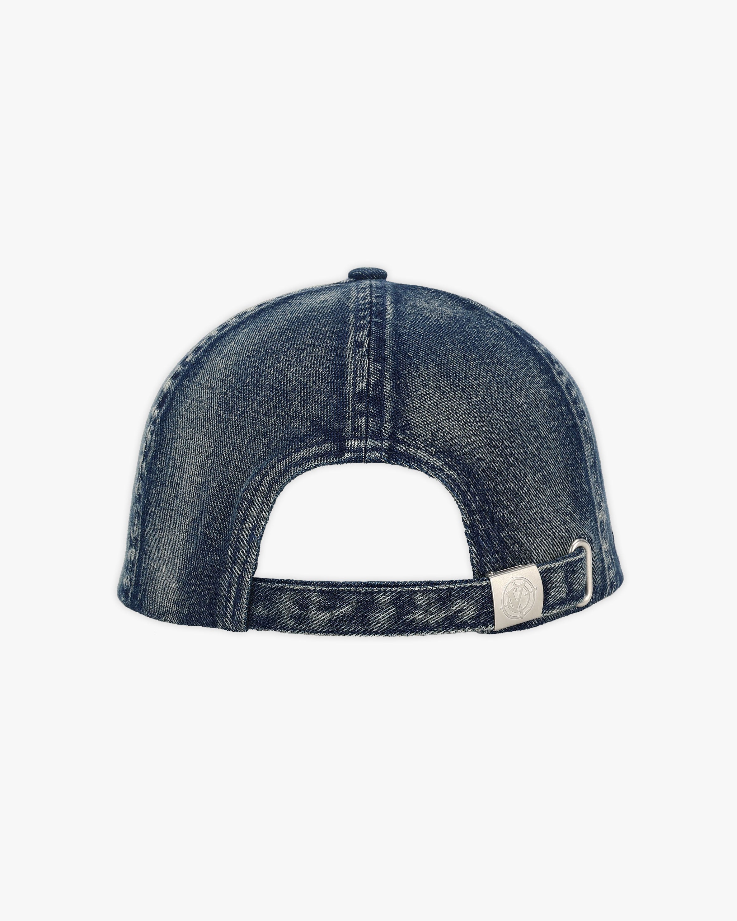 SCRIPT DENIM CAP BLUE
