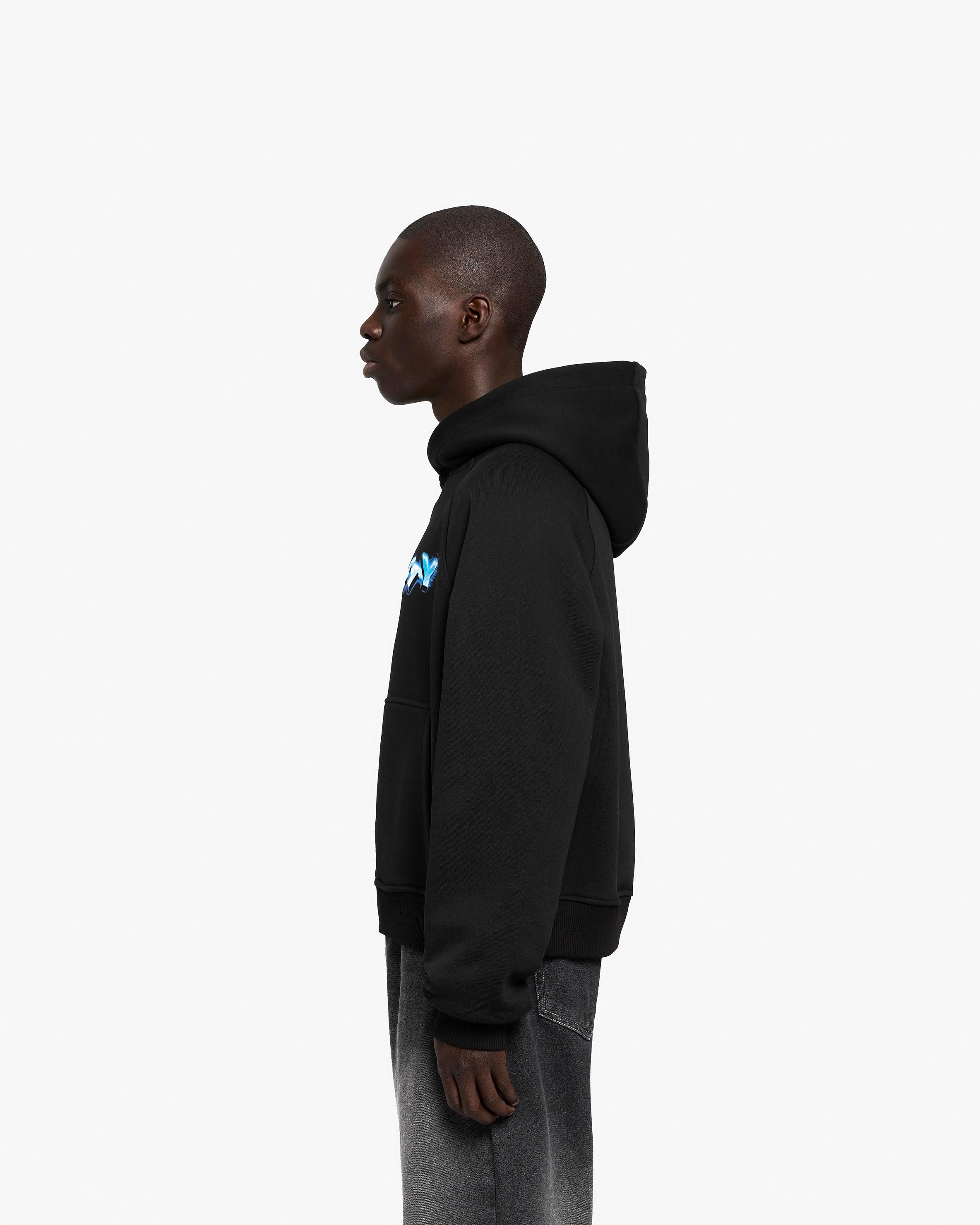 CHROME LOGO HOODIE BLACK