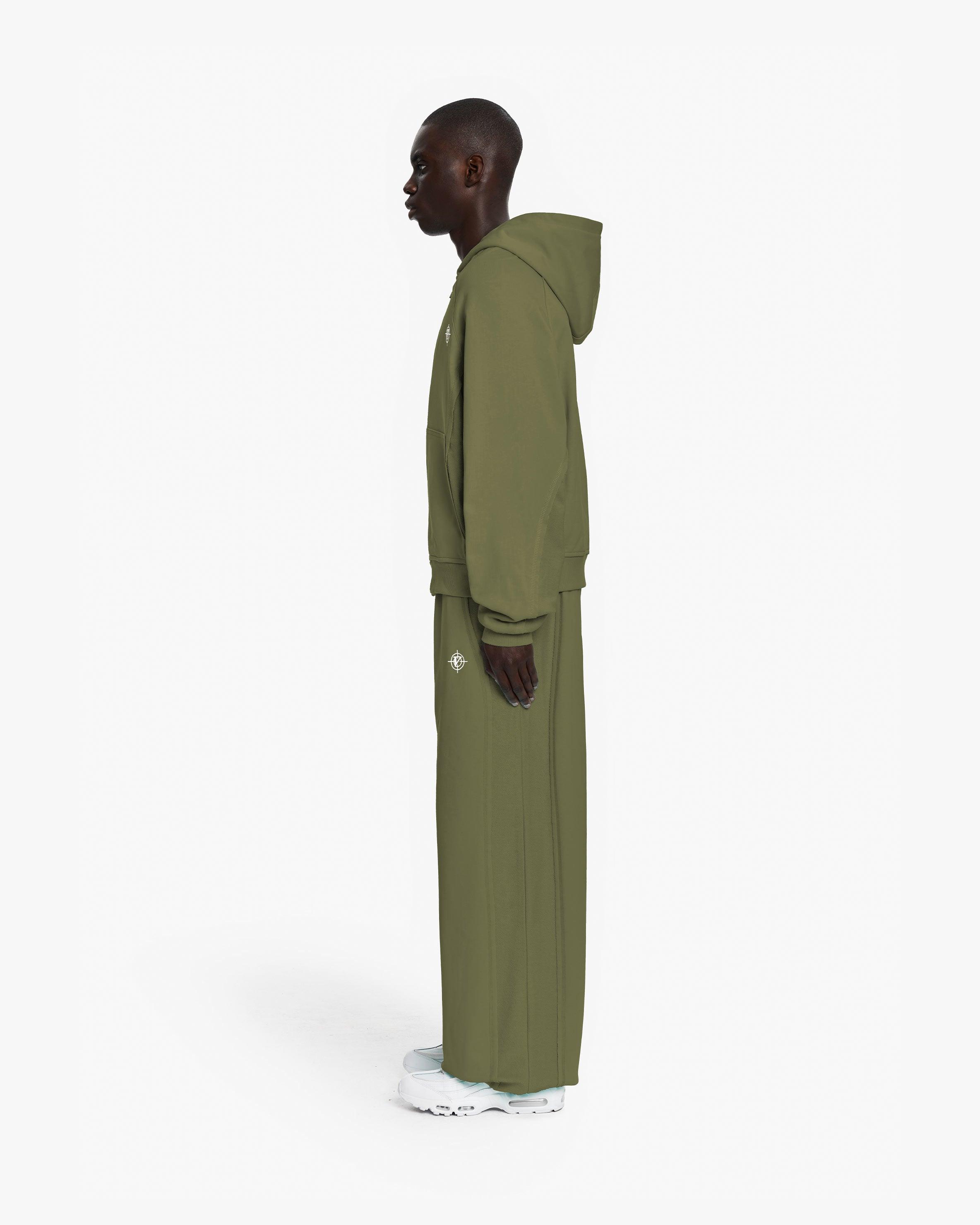 INSIDE OUT ZIP HOODIE KHAKI