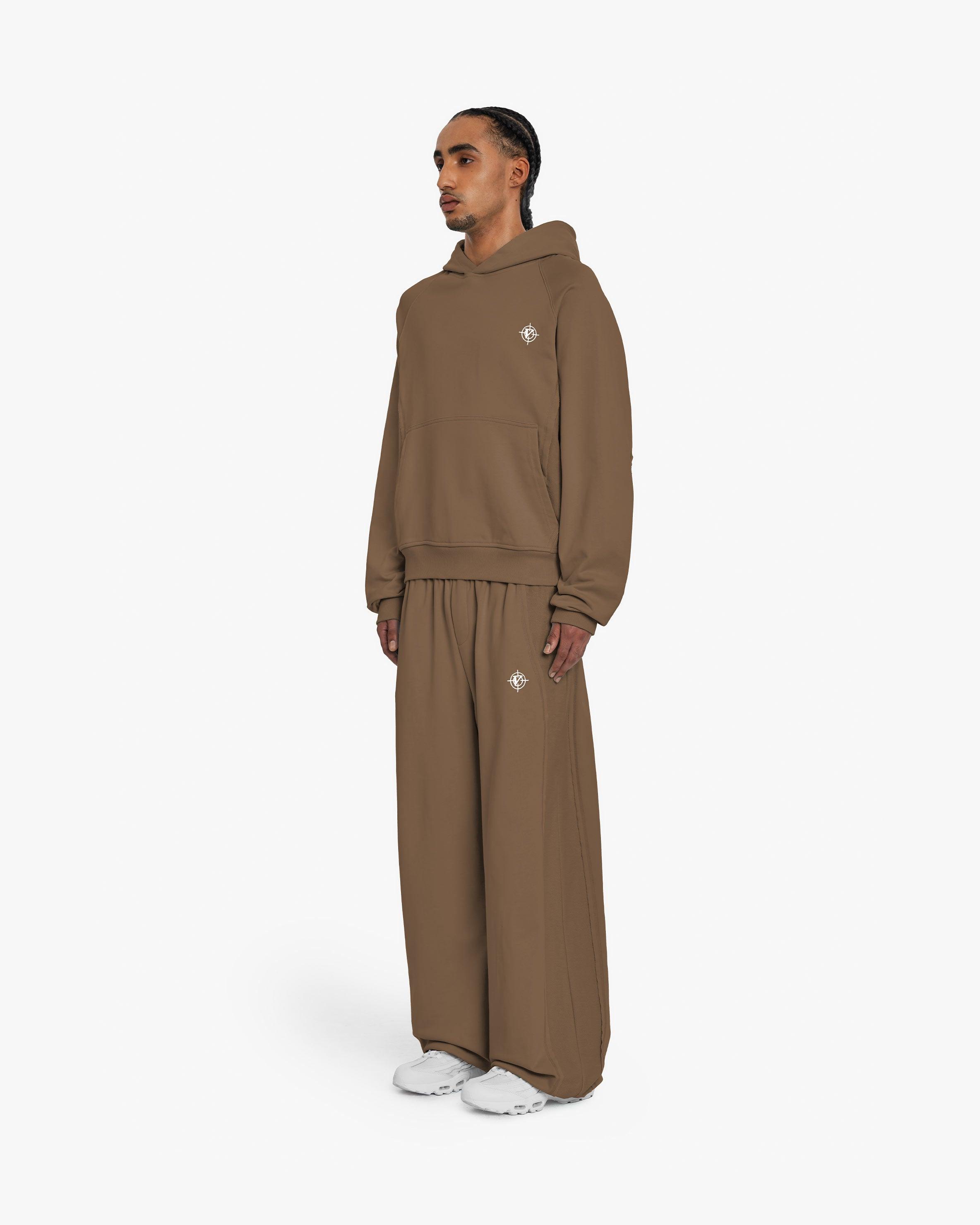 INSIDE OUT HOODIE CHOCOLATE BROWN