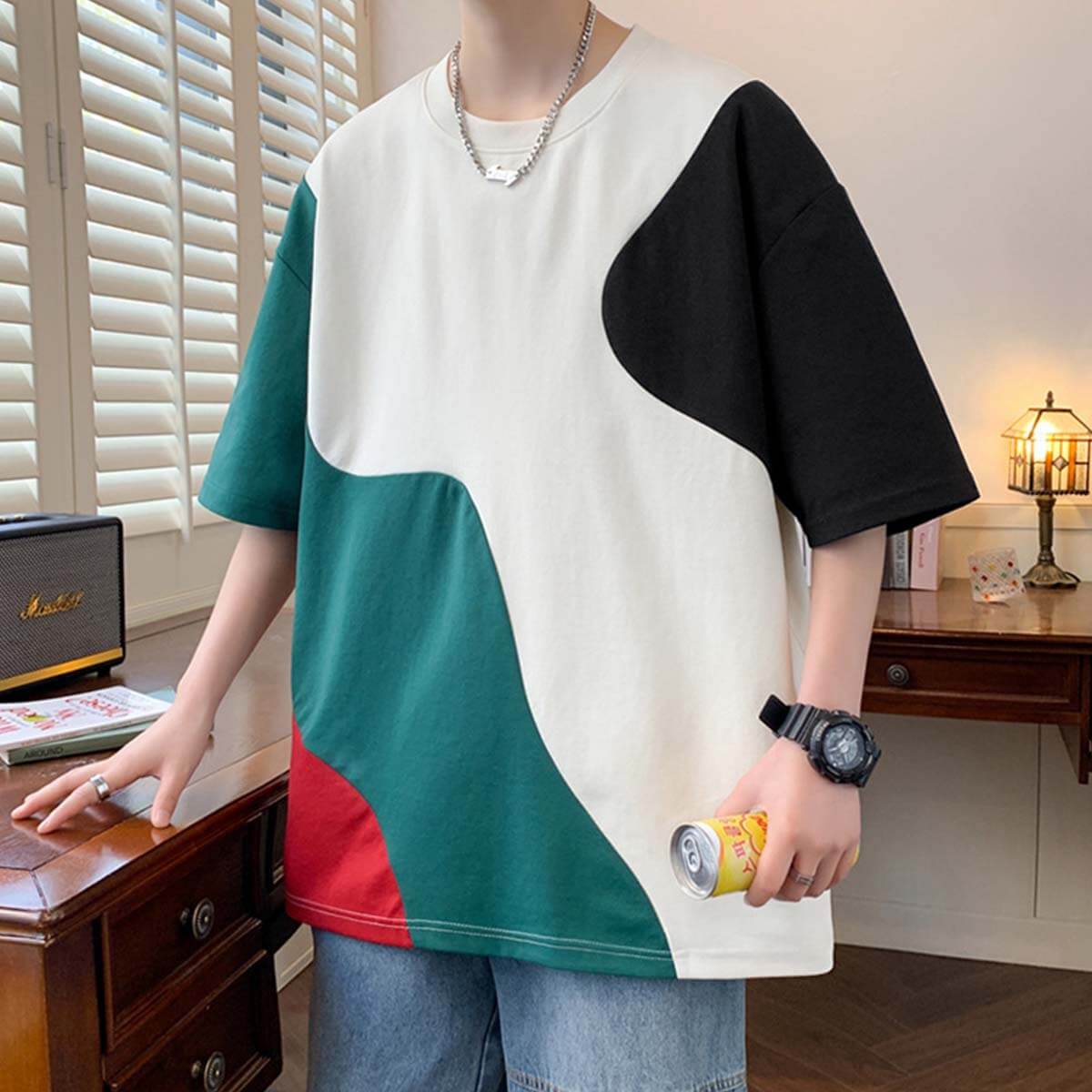 Colorblock Casual T-Shirt