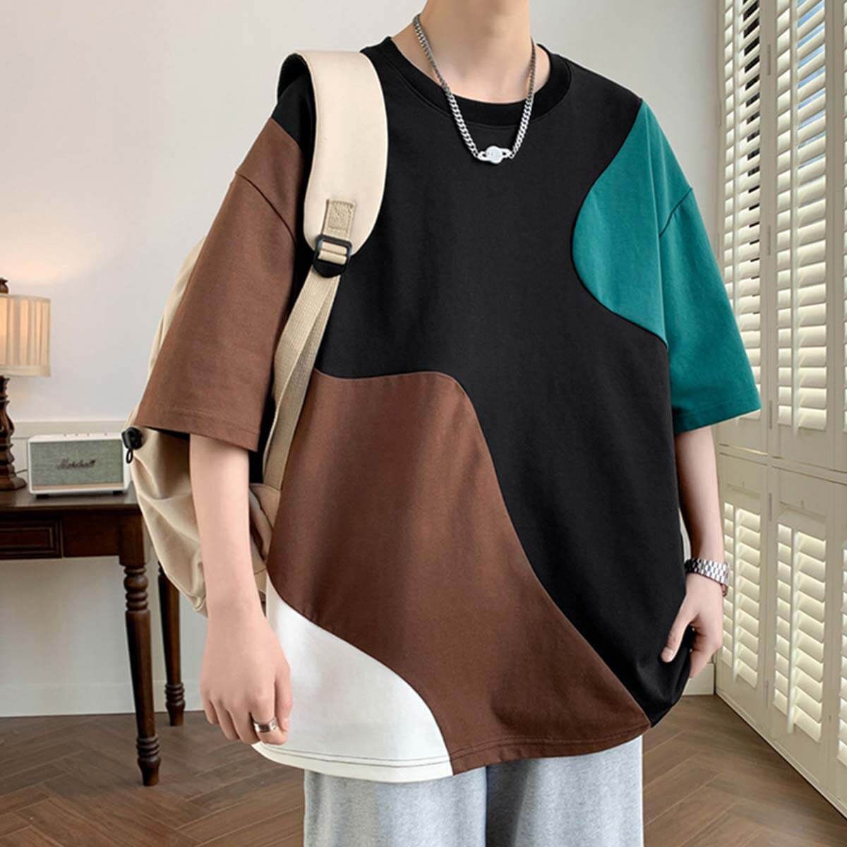 Colorblock Casual T-Shirt