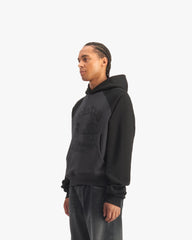 BICOLOR SHOOTING HOUSE HOODIE DARK GREY/BLACK