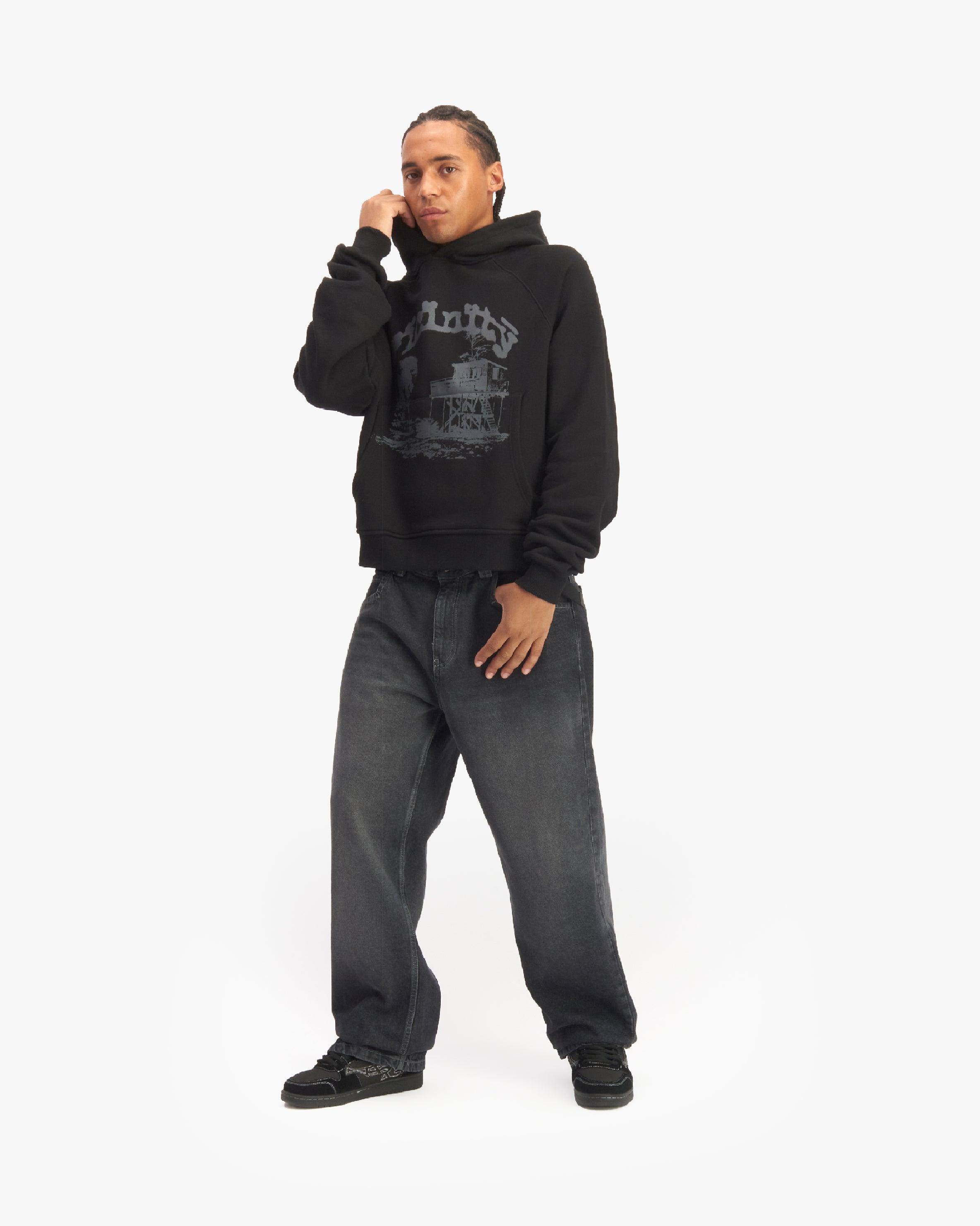SHOOTING HOUSE HOODIE BLACK