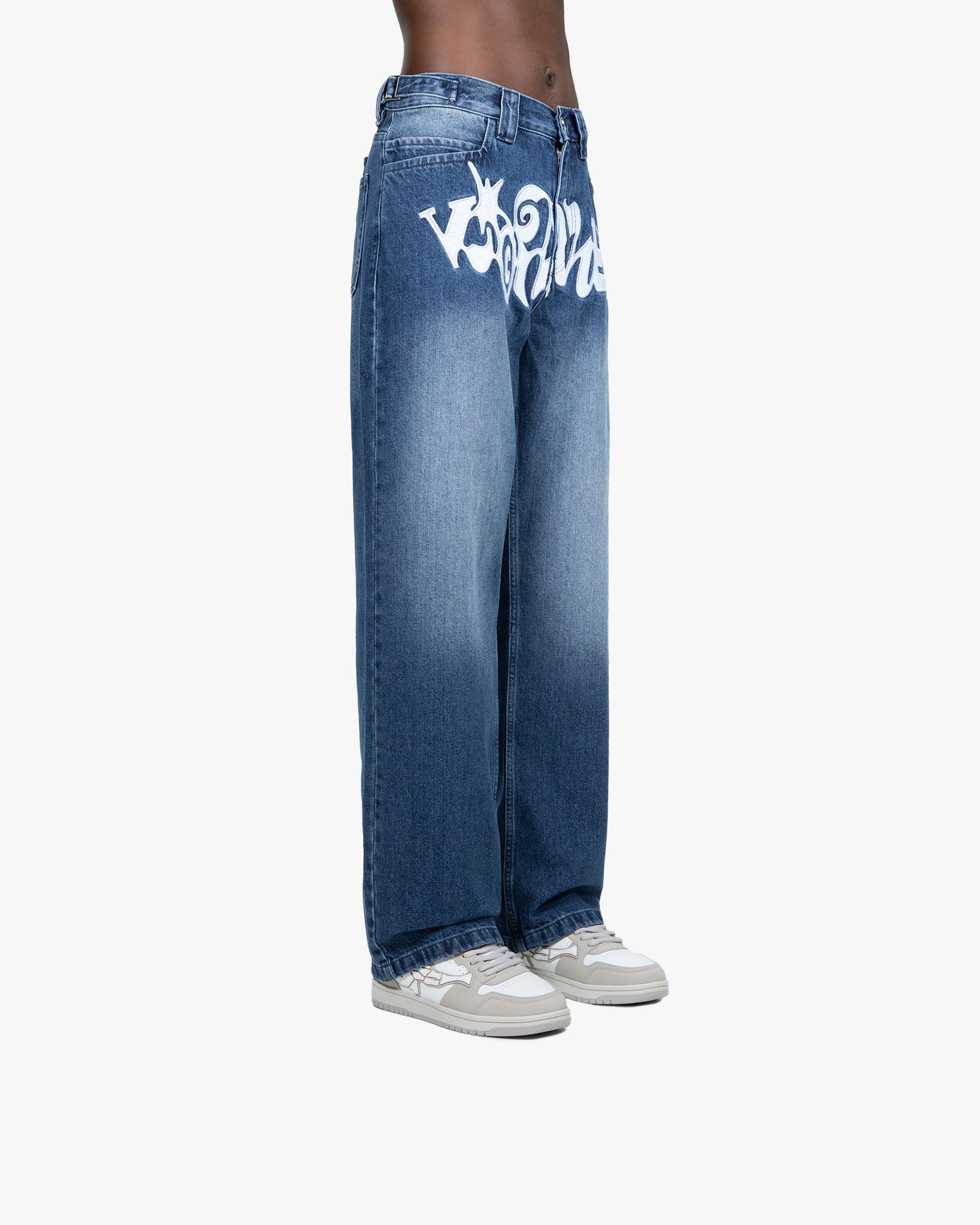 HAVOC DENIM DARK BLUE / WHITE