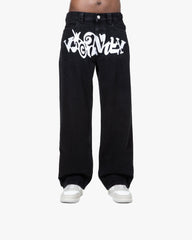 HAVOC DENIM BLACK / WHITE