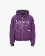 BINARY 2.0 ZIP HOODIE PURPLE